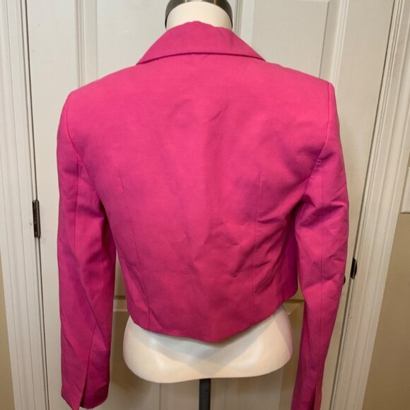 Zara Pink Cropped Blazer, Size Small - Picture 4 of 5